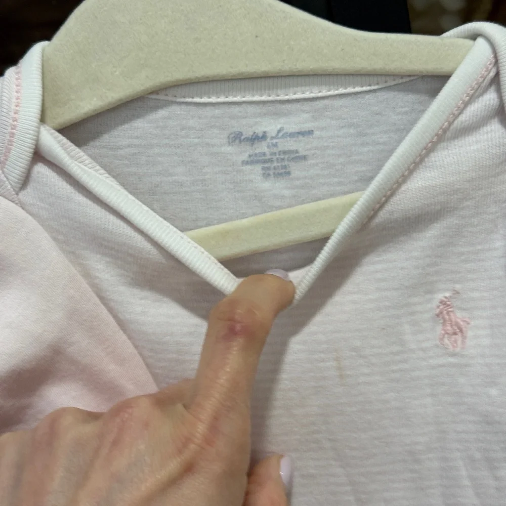 Ralph Lauren footies bundle baby girl striped logo floral coverall cotton snaps